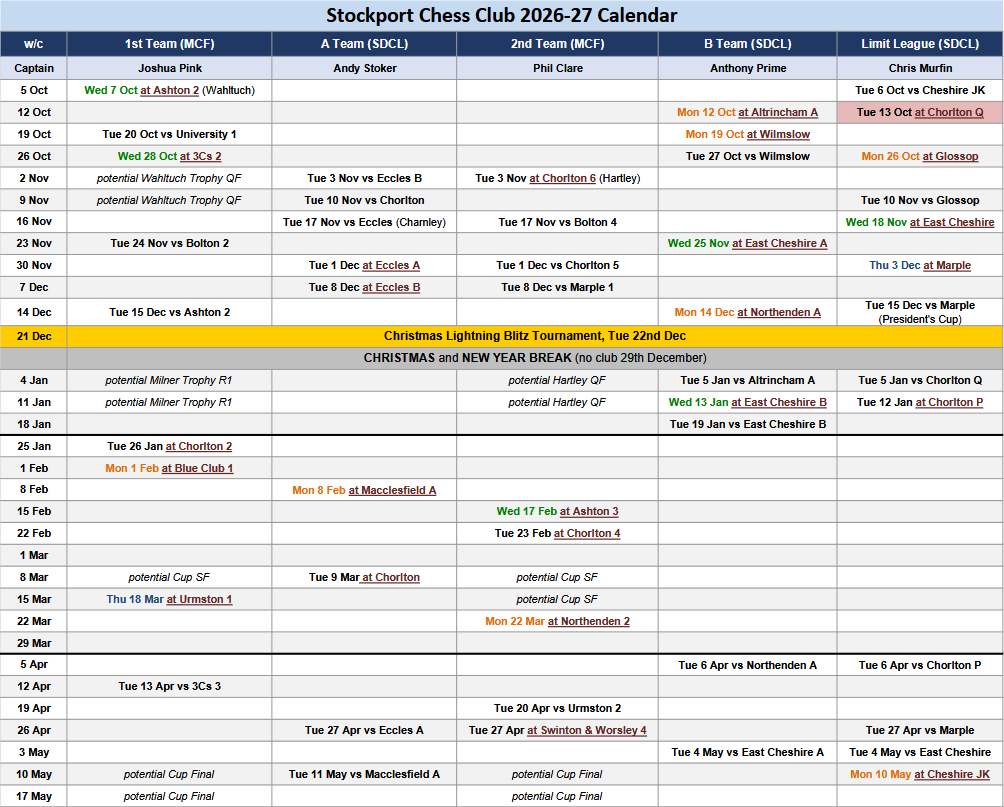 SCC Calendar 2026-27